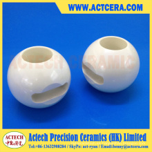 Mecanizado de precisión de la válvula de bola de la cerámica de Zirconia y del alúmina